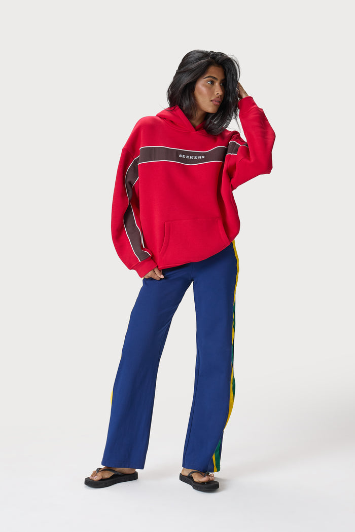 Petite Seekers Speedway Hoodie in Red