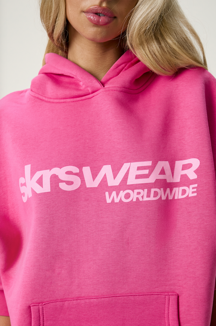 Petite Seekers Wear Hoodie in Hottest Pink
