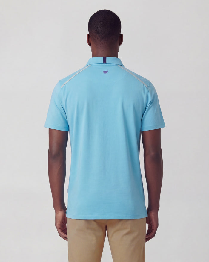 PIETRO TEAL MENS KNIT POLO