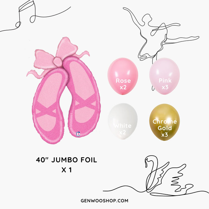 Pink Ballerina Balloon Bouquet - Girls Ballerina Birthday - Ballet Dancing Theme - Ottawa Balloons