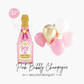 Pink Bubbly Champagne Balloon Bouquet - Bachelorette Party - Bridal Shower - Girls Birthday - Ottawa Balloons