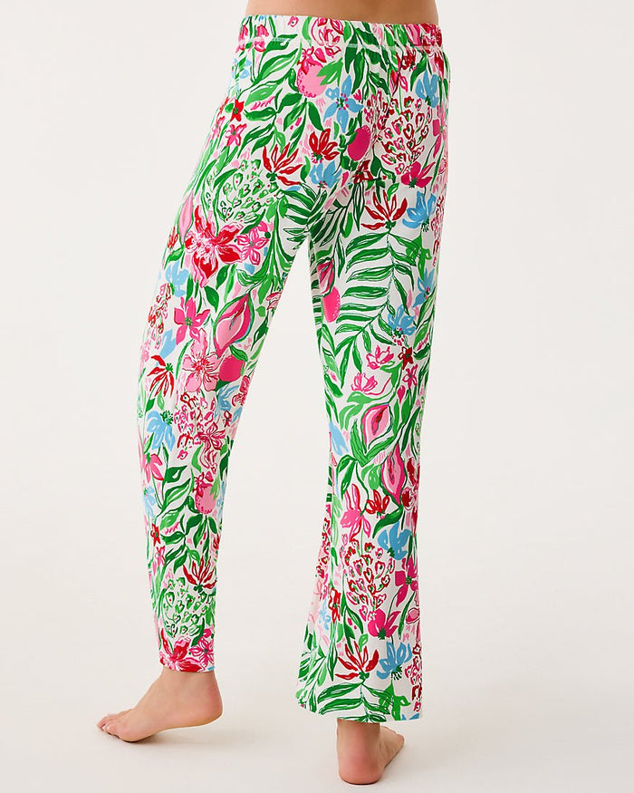 Pj Knit Pant - Multi Glowing Gardens