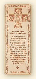 Plagal of First Tone Resurrection Dismissal Hymn Wood Veneer Bookmark