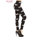 Plus Size Dachshund Print Leggings – High Waist Buttery Soft Wiener Dog Pants (3X-5X)