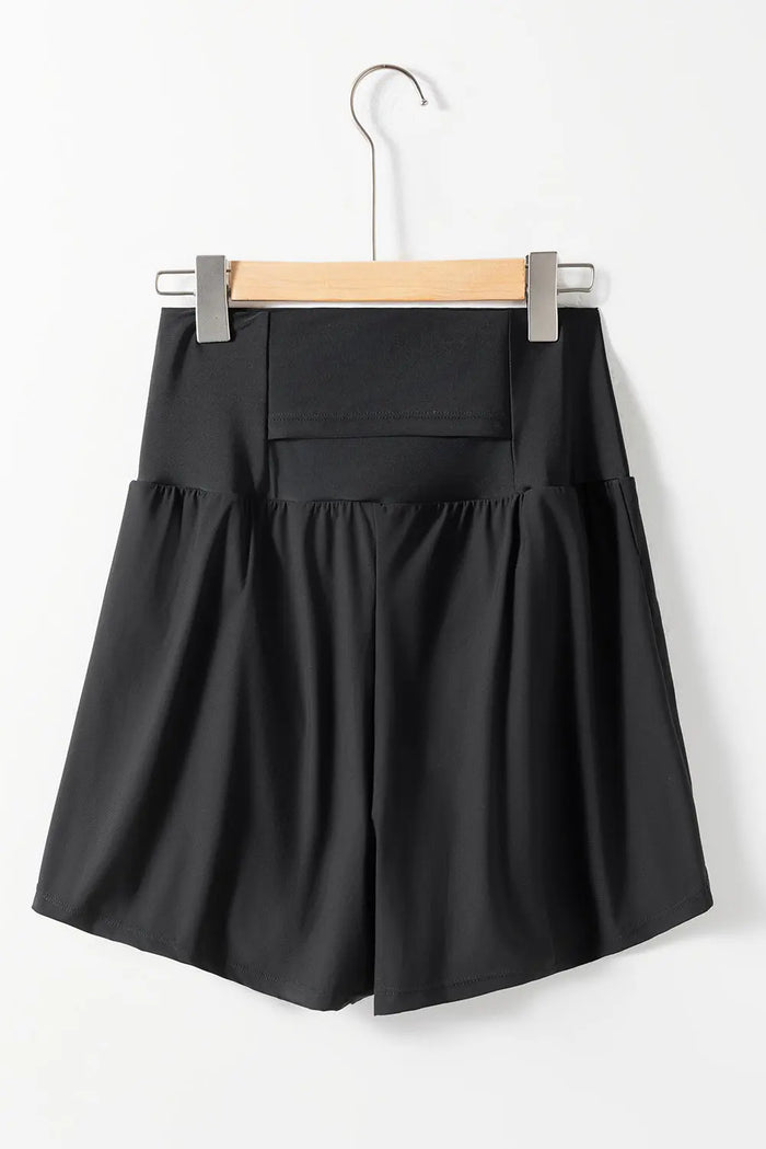 Pocketed Wide Waistband Swim Shorts - Swimwear/Swim Bottoms