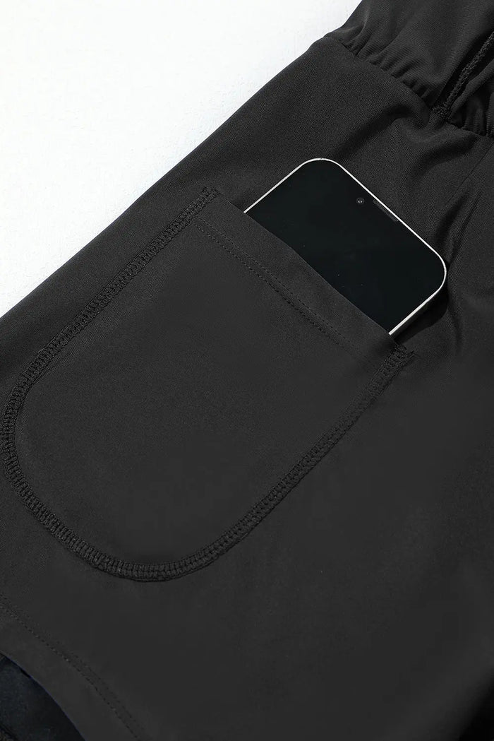 Pocketed Wide Waistband Swim Shorts - Swimwear/Swim Bottoms