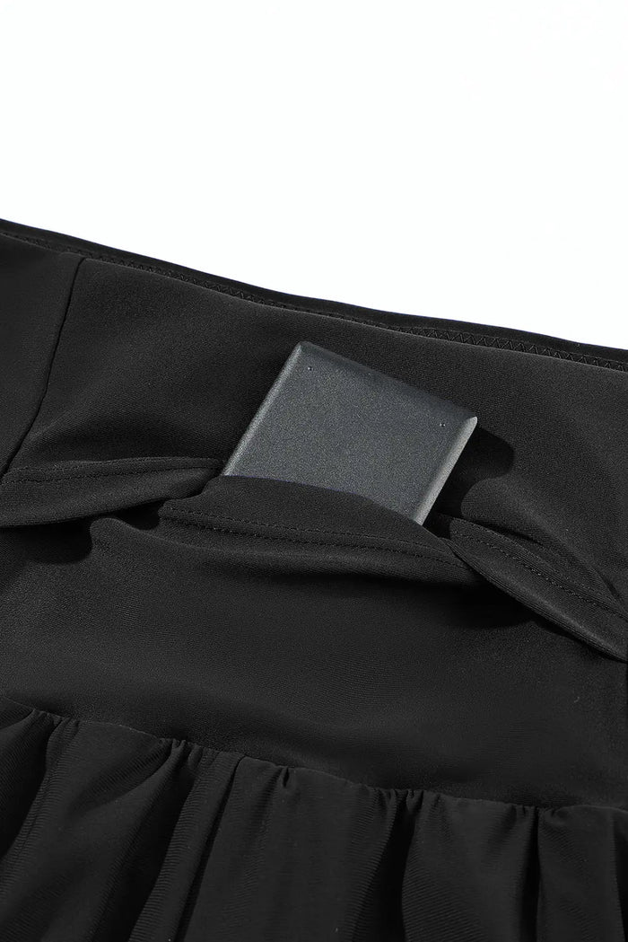 Pocketed Wide Waistband Swim Shorts - Swimwear/Swim Bottoms