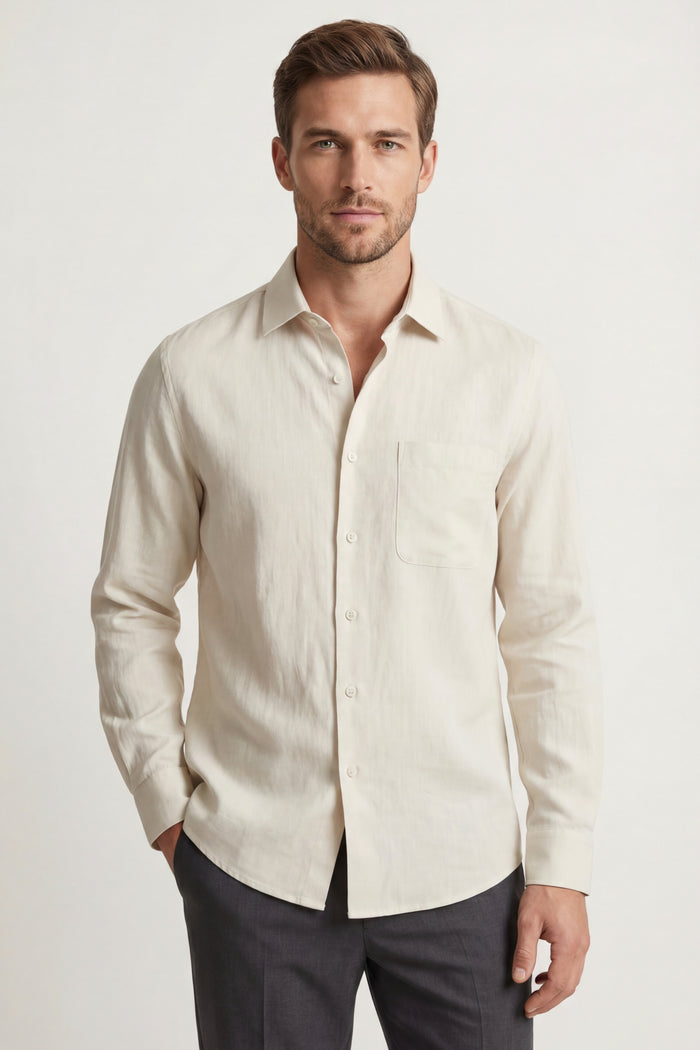 Positano Linen Shirt Cream