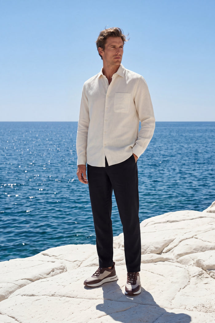Positano Linen Shirt Cream