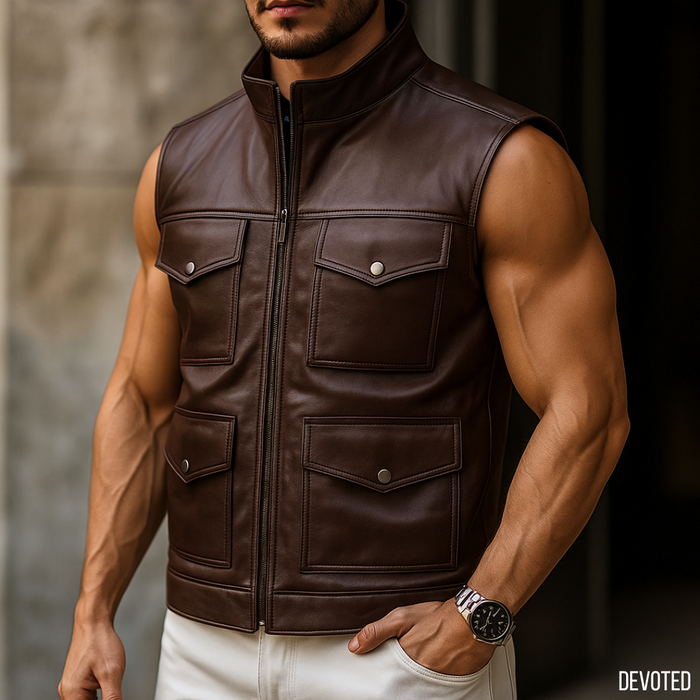 XS / Chocolate / Leather