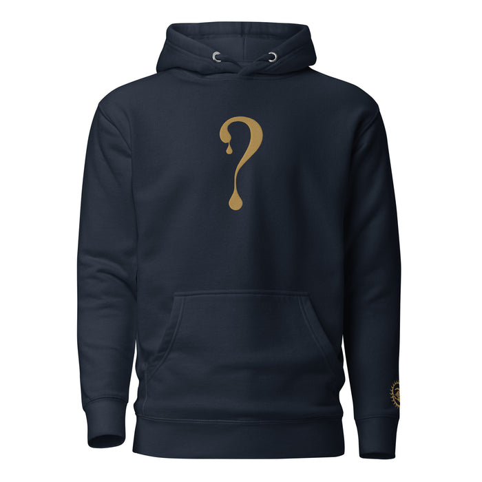 Pullover Hoodie with Old Gold Dripper Embroidery