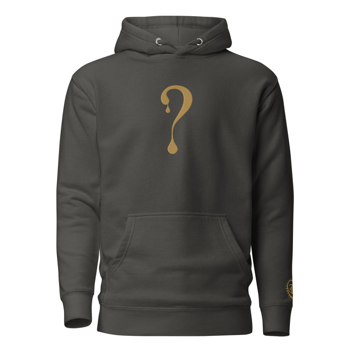 Pullover Hoodie with Old Gold Dripper Embroidery