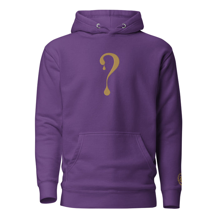 Pullover Hoodie with Old Gold Dripper Embroidery