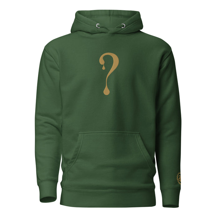 Pullover Hoodie with Old Gold Dripper Embroidery