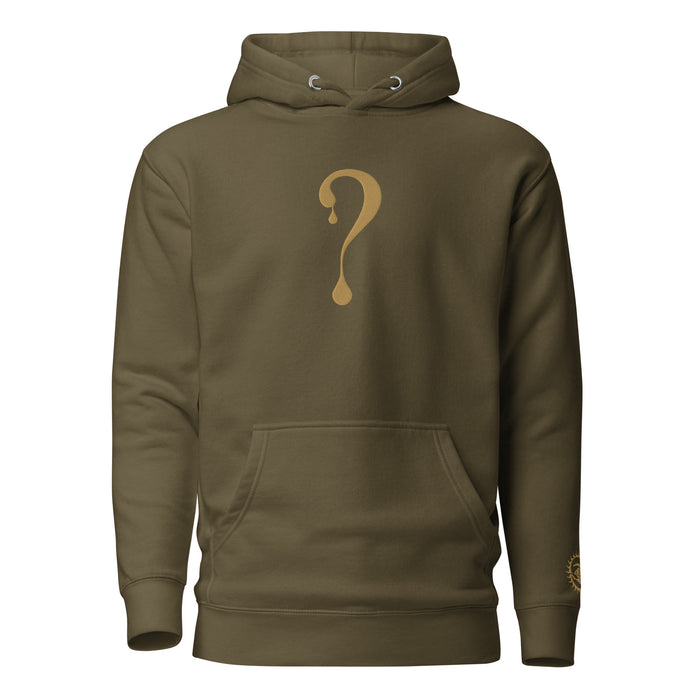 Pullover Hoodie with Old Gold Dripper Embroidery