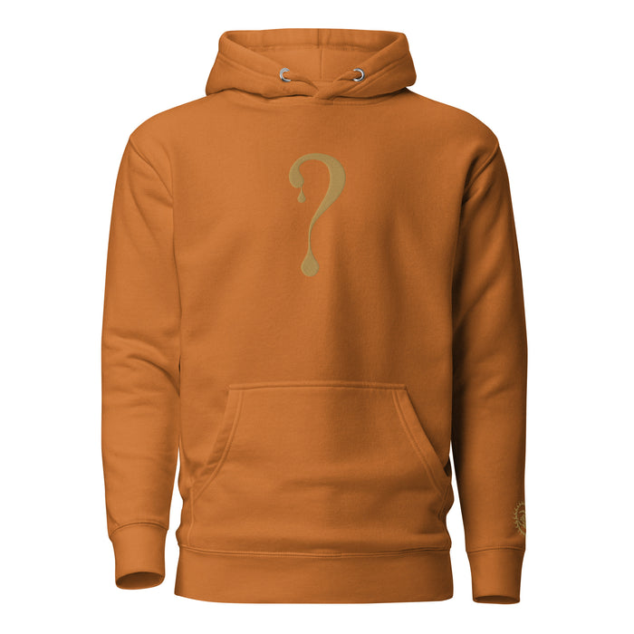 Pullover Hoodie with Old Gold Dripper Embroidery