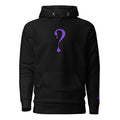 Pullover Hoodie with Purple Dripper Embroidery