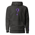 Pullover Hoodie with Purple Dripper Embroidery