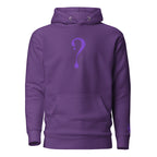 Pullover Hoodie with Purple Dripper Embroidery