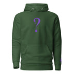 Pullover Hoodie with Purple Dripper Embroidery