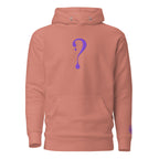 Pullover Hoodie with Purple Dripper Embroidery