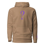 Pullover Hoodie with Purple Dripper Embroidery