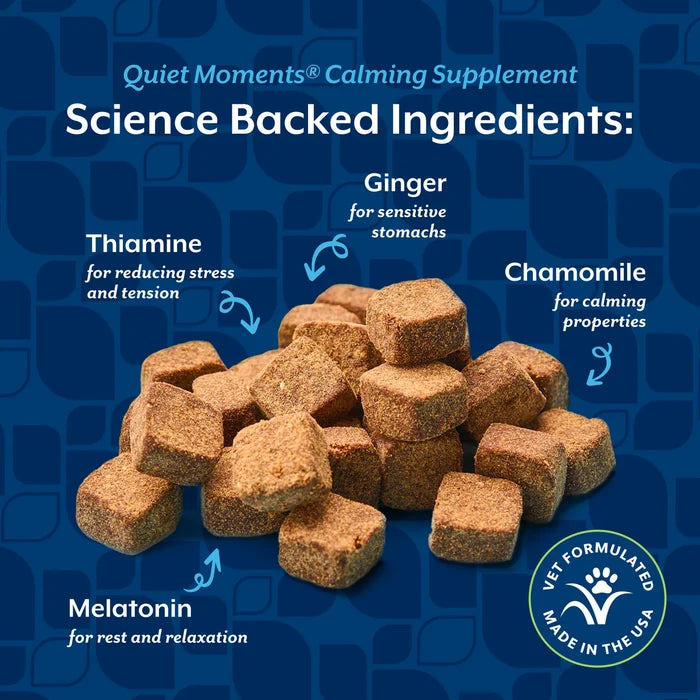 Quiet Moments Calming Aid for dogs- with Mealtonin