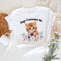 Rage Consumes Me Kitten T-Shirt, Floral White and Natural Tee for Sarcastic Cat Lovers T-Shirts OrnamentallyYou White XS