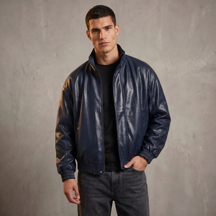XS / Blue / Leather