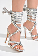 Roberta....Leg Tie High Heels Cape Robbin
