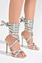 Roberta....Leg Tie High Heels Cape Robbin