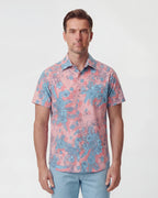 SCOTT MONO FLORAL CORAL MENS PRINTED SHIRT