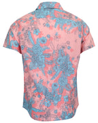SCOTT MONO FLORAL CORAL MENS PRINTED SHIRT