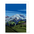 Secret Crush - Mount Rainier Greeting Card - Pine & Moss