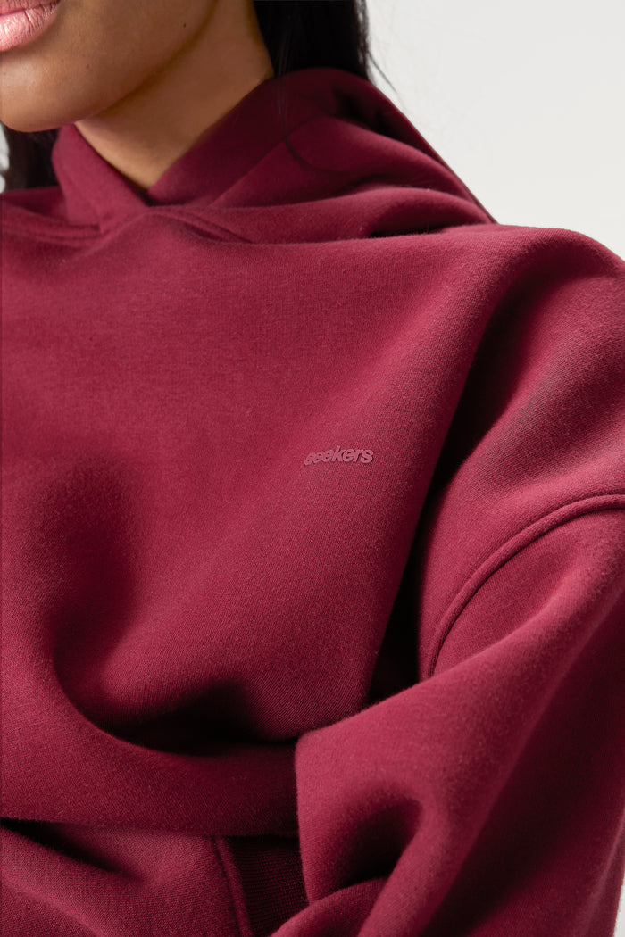 Seekers Classic Hoodie in Burgundy