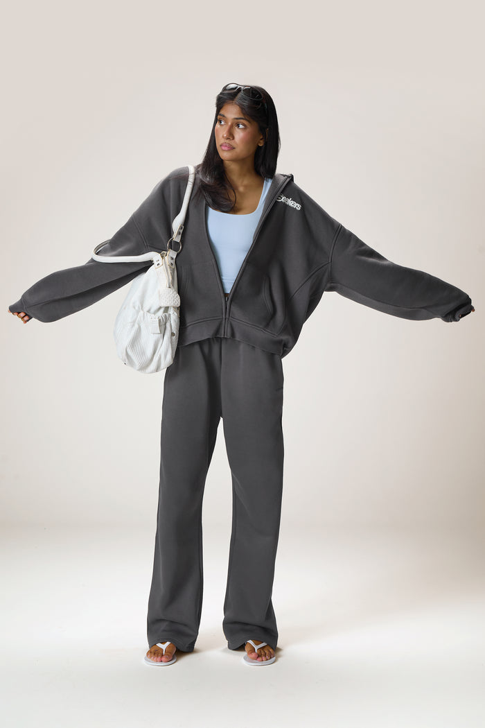 Model is 5'9" and wears a size S.