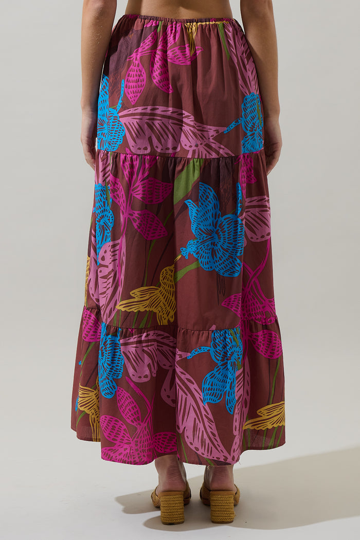 Shade of Prise Floral Wilma Maxi Skirt