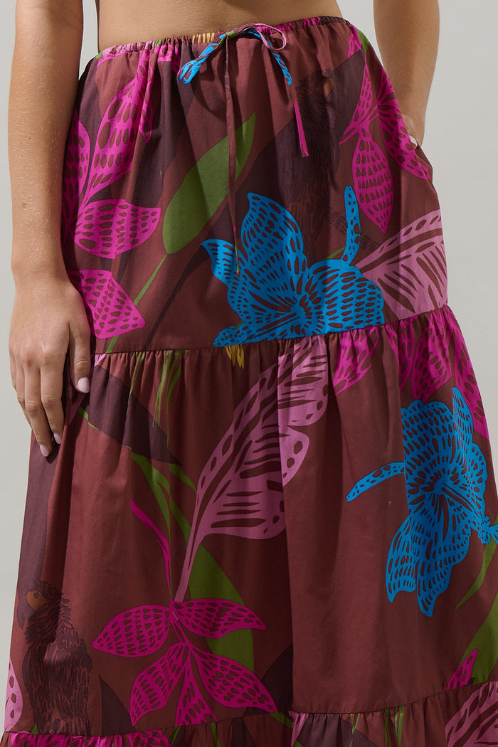 Shade of Prise Floral Wilma Maxi Skirt