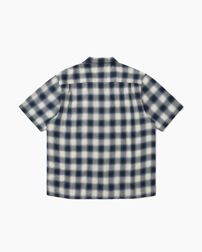 Shadow Plaid S/S Shirt Blue