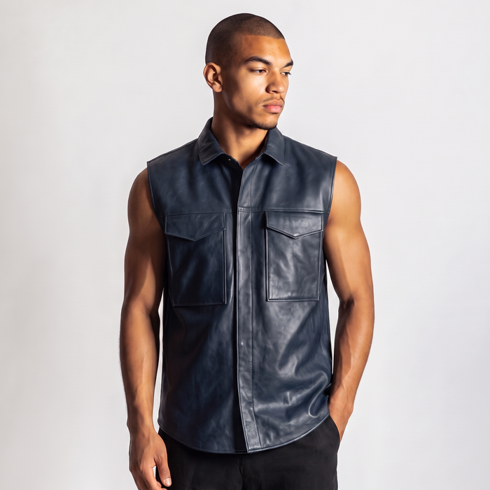 XS / Blue / Leather
