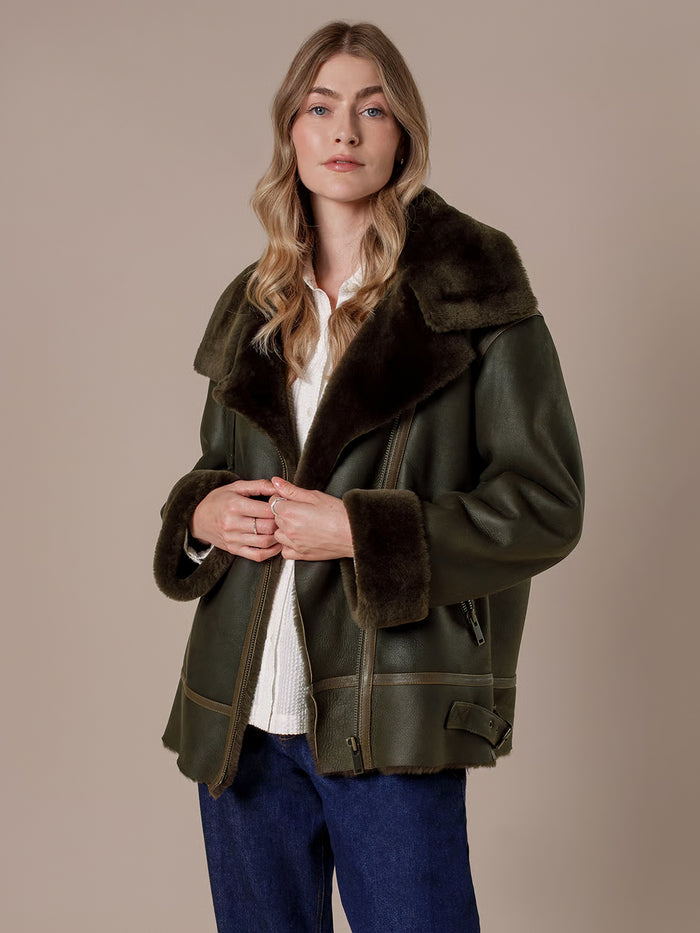 Sheepskin Aviator Jacket