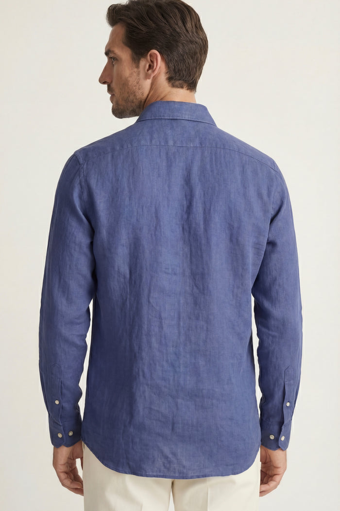 Silano Linen Shirt Blue