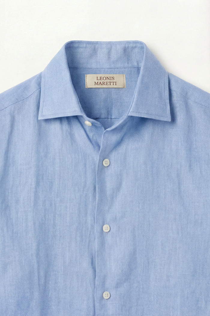 Silano Linen Shirt Light Blue