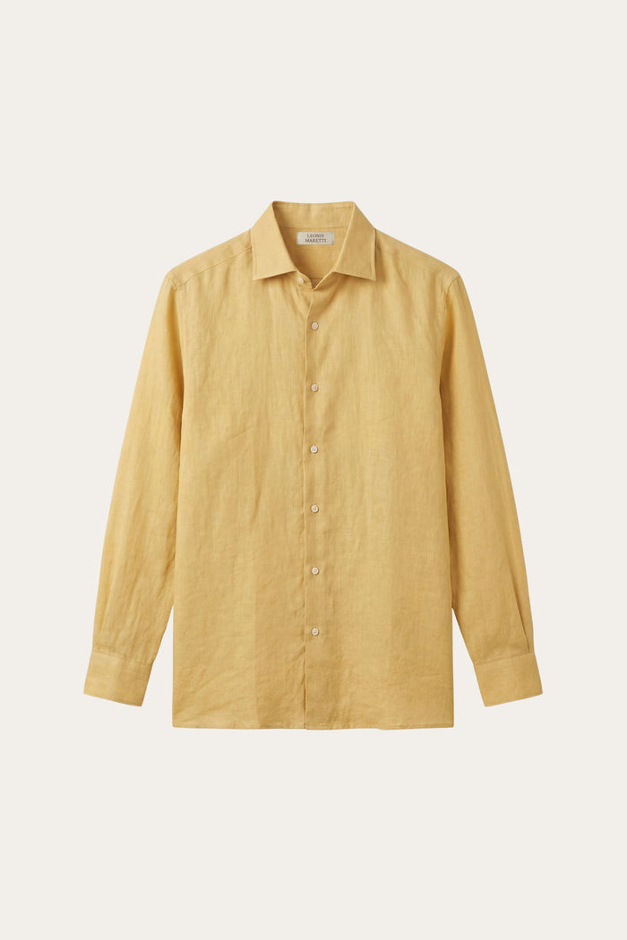 Silano Linen Shirt Yellow