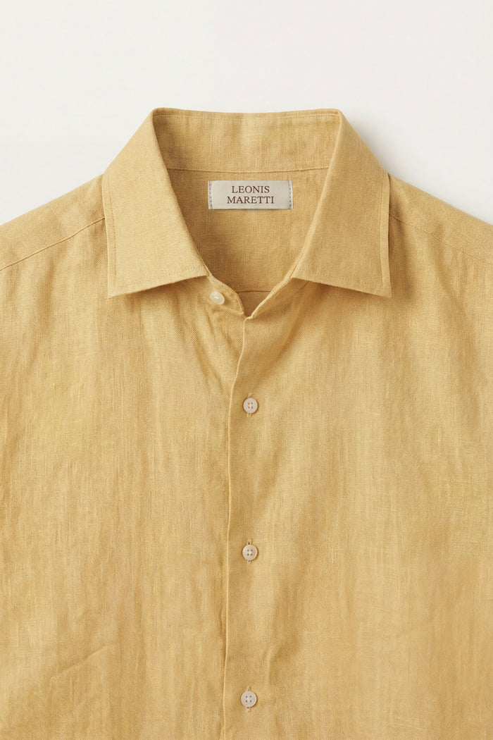 Silano Linen Shirt Yellow