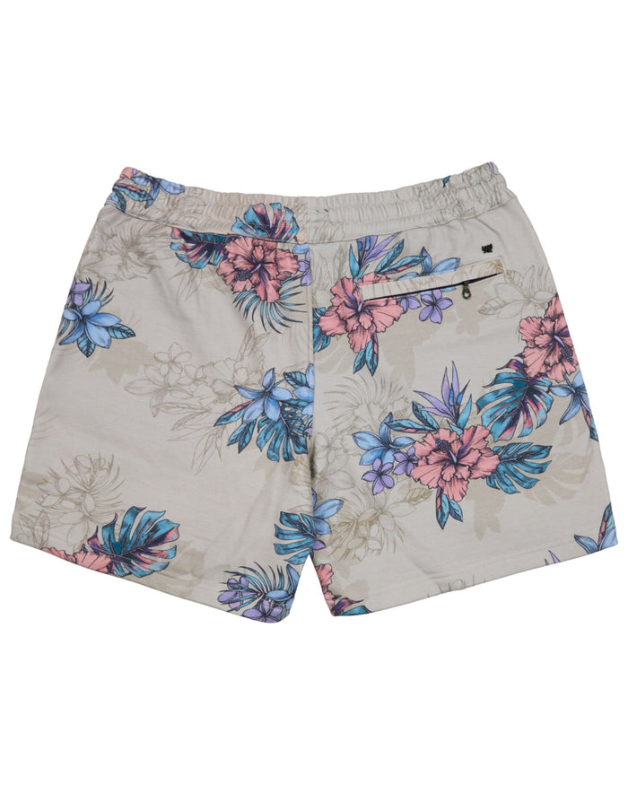 SILUS EXOTIC FLORAL NEUTRAL MENS LOUNGE SHORT