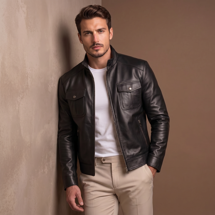 XS / Black / Leather
