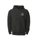 Since 95 Hoody: Black with a white triangular chest logo.