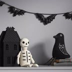 Skeleton Classic Halloween Small Knit Character Sitabout