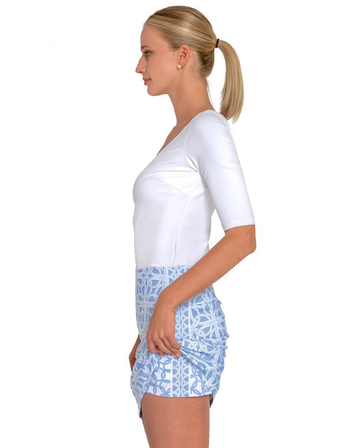 Skippy Skort - Periwinkle Ring Toss